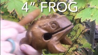 Wooden Frog Percussion Instrument | Musical Guiro | Handmade in Thailand