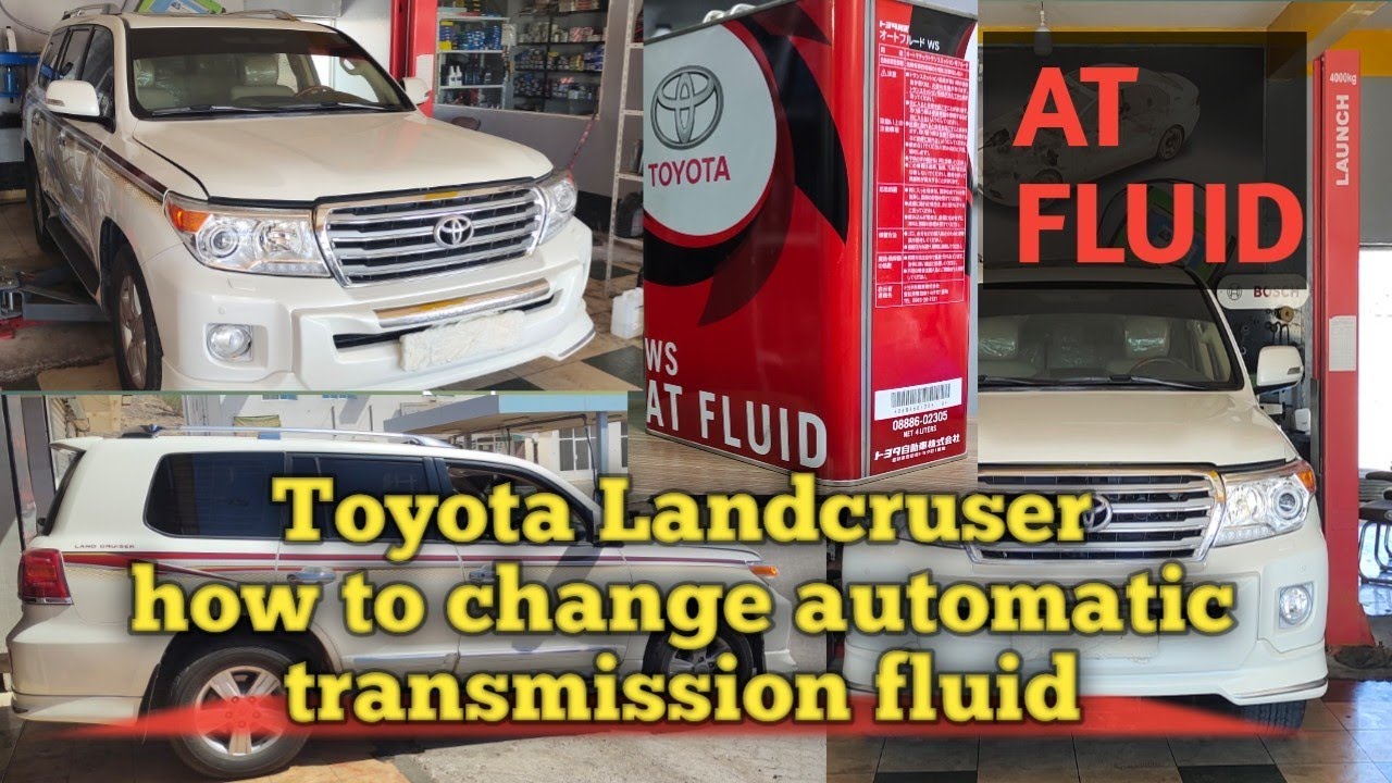 Toyota Land Cruiser How To Change Automatic Transmission Fluid - YouTube