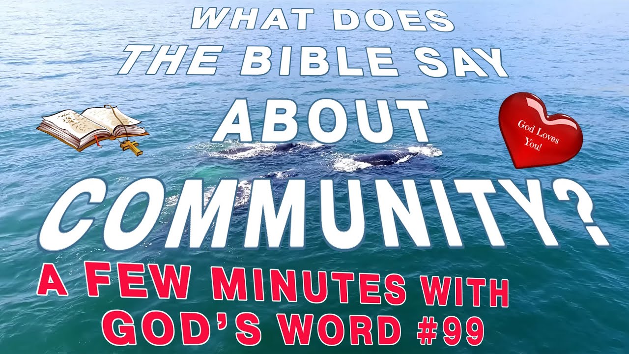 Bible Verses About Community | Christian Meditations With God's Word ...