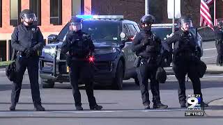 Riot declared at federal courthouse in Eugene, three men arrested