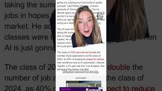 Gen Z gets heat for booing AI, but their lives have been disrupted by tech more than anyone #shorts