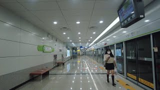 4K / 수도권 전철 서해선 초지역 /  Seoul Metropolitan Subway Seohae Line Choji Station / 西海線 草芝驛 / 西海線 草芝チョジ驛