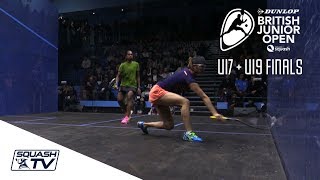 Squash: U17 + U19 Finals Highlights - Dunlop British Junior Open 2018