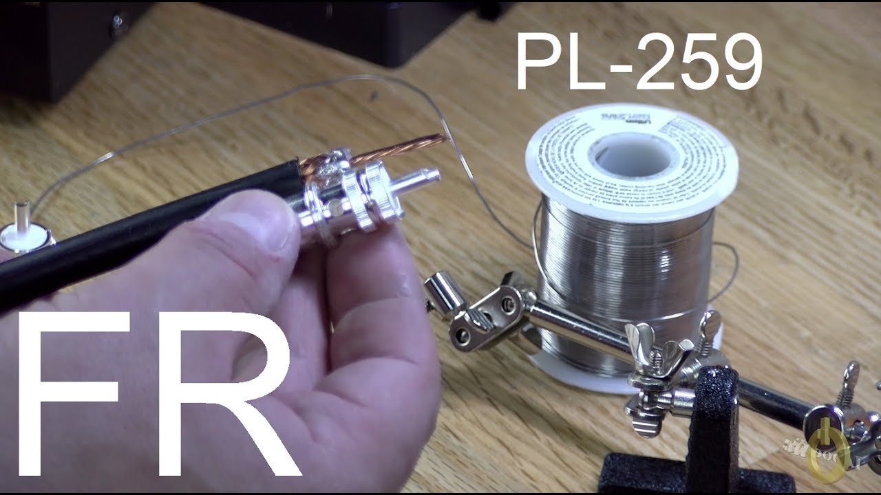 Installation PL-259 Sur Un Câble Coaxial RG-213 (ou RG-8) - YouTube