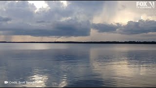Waterspout over Florida's Lake Weir: Video shows waterspout form