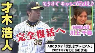 【開幕ローテへ】ABCラジオ「虎たまプレミアム」完全復活へ才木投手が猛アピール！早くも150キロ超え！ちっひー取材もうすぐです(笑)阪神タイガース密着！応援番組「虎バン」ABCテレビ公式チャンネル