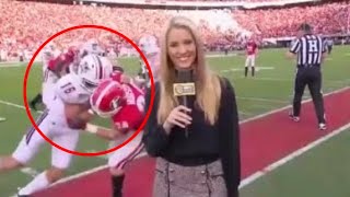 NFL Female Reporters Getting Hit