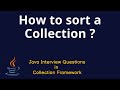 Java Interview Questions -  How to sort the elements in a collection ?