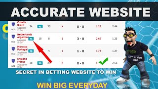 EASY WAY TO WIN BET WITH THIS WEBSITE - 100% Accurate Prediction Strategy