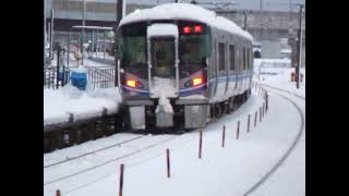 ＪＲ西日本521系　入線発車特集　#521系 ＃北陸 ＃雪 ＃北陸本線