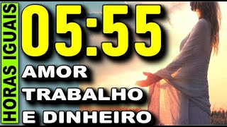 🕗 Significado das Horas Exatas 05:55, Significado das Horas Iguais 05:55