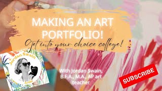 Best college admission art portfolio tips! Get accepted!