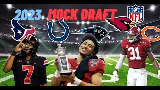 2023 NFL Mock Draft with Trades! Bryce Young or CJ Stroud? Bears trade down and more!