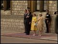 president reagan at the arrival ceremony at windsor castle united kingdom on june 7 1982