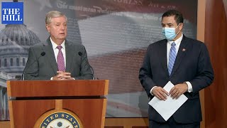 Lindsey Graham joins Dem. to discuss crisis at the border