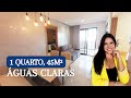 Apartamento de 1 quarto em Águas Claras, reformado, andar alto, nascente, vista livre.