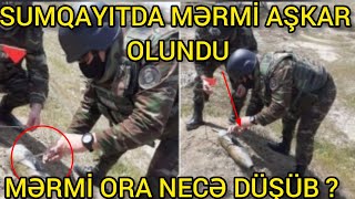 Şok Sumqayıtda mərmi aşkar olundu.Mərminin ora necə düşməsi sual doğurur