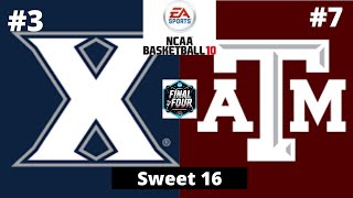 #3 Xavier vs #7 Texas A&M - NCAA Basketball 10 Simulation!