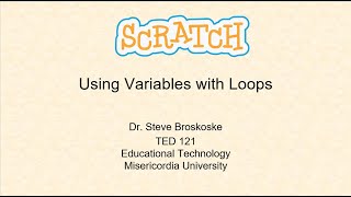 Using Variables in Loops in Scratch