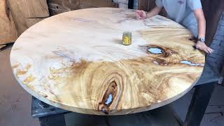 Using ODIE’S Oil on a slab with Epoxy Time Lapse