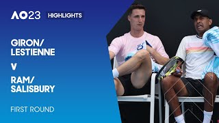 Giron/Lestienne v Ram/Salisbury Highlights | Australian Open 2023 First Round