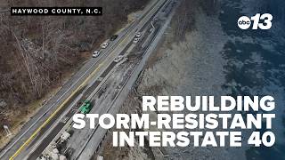 NCDOT rebuilds I-40 in Pigeon River Gorge with storm-resistant design