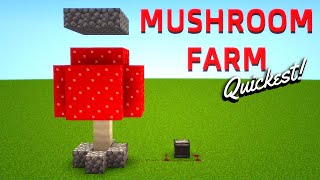 Efficient MUSHROOM FARM (Automatic & Manual) for BEGINNERS | 2 Simple Designs | Minecraft tutorial
