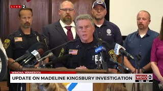 Press Conference: Winona, Minnesota police update Madeline Kingsbury investigation