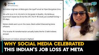 Social Media Reacts to Meta Layoff of Indian Worker | Indians In The U.S