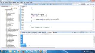 Java Turorial6:arraylist ,iterator(),hasNext(),next(),Linked List