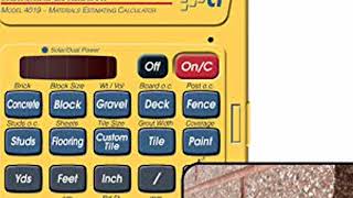 CALCULATED INDUSTRIES 4019 Material Estimator Calculator