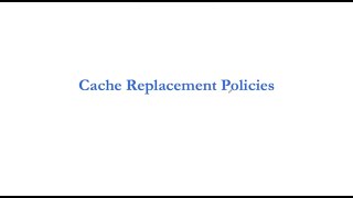 Cache replacement policies Write strategies default 8923034d