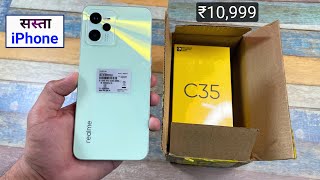 Realme Ka Sasta iPhone Realme C35 Unboxing \u0026 Overview | Realme C35 Glowing Green Unboxing \u0026 Review