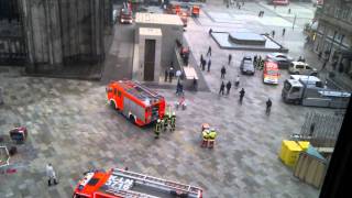 Feuerwehreinsatz am Kölner Dom