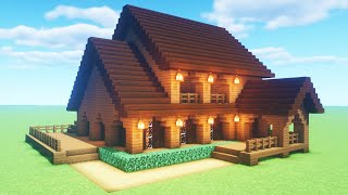 Minecraft Tutorial: How To Make A Spruce Wood House "2020 Tutorial"