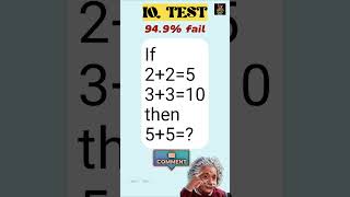 GENIUS IQ TEST Can you solve it?  #calculation #math #trending #viralshorts #viral #shorts #puzzle