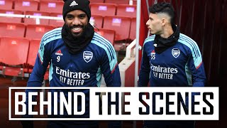 Training on the carpet! | Behind the scenes at Emirates Stadium