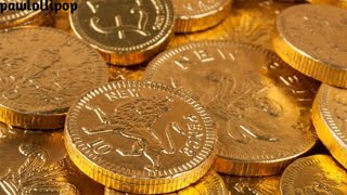 Chocolate Gold 😜 | Gold Chocolate Coins 🤫 | Gold Coin Chocolate 😜 | Chocolate ASMR