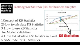 Kolmogorov Smirnov | KS for business analytics