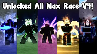 Unlocked All Race V4 Fully Awakened! Max Upgrade - Blox Fruits Roblox