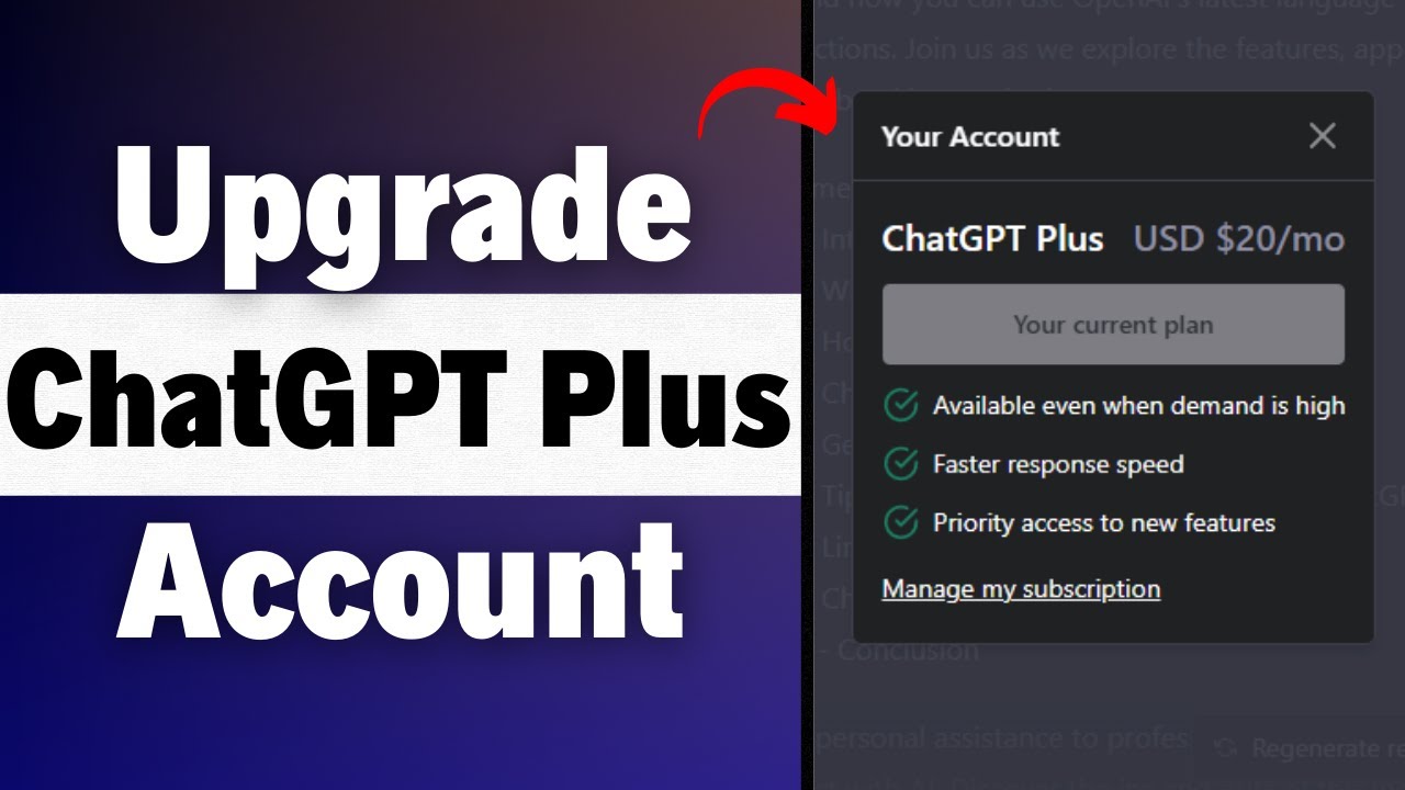 Unlock Chatgpt 4 How To Upgrade To Chatgpt Plus Access Chat Gpt 4 Youtube Unlock Chatgpt 4 How To Upgrade To Chatgpt Plus Access Chat Gpt 4 Youtube