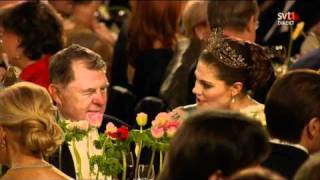 Swedish princess Victoria with Richard Heck, Nobel Prize dinner 2010
