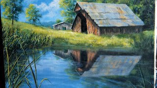 Barn Reflections | Paint with Kevin ®