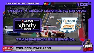 NASCAR en VIVO 💥XFINITY SERIES EN COTA - PRACTICA y CLASIFICACION - COMPLETA en ESPAÑOL 🔥