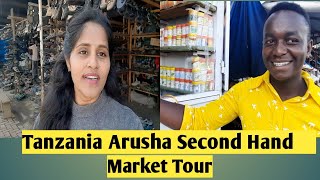 Second Hand Market Tour Tanzania 🇹🇿  Arusha| Used cloth bussiness in Africa tanzania| Telugu vlogs