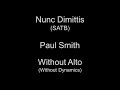 [Without Alto] Nunc Dimittis (SATB) / Paul Smith, Voces8