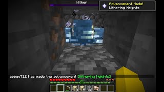 How to get the Withering heights advancement and how to kill the wither with mob griefing off?