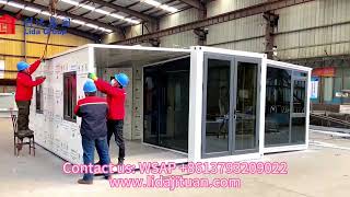 Completed in 5 minutes, Lida’s multifunctional expandable container house #containerhouse