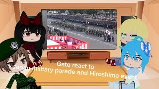 Gate react to japan military and Hiroshima event