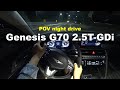 2024 Genesis G70 2.5T-GDi AWD POV night drive